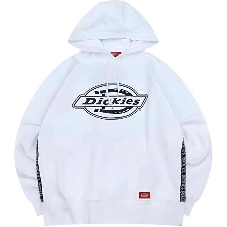 Dickies Logo Fleece Pullover Hoodie White () DK007029C4D