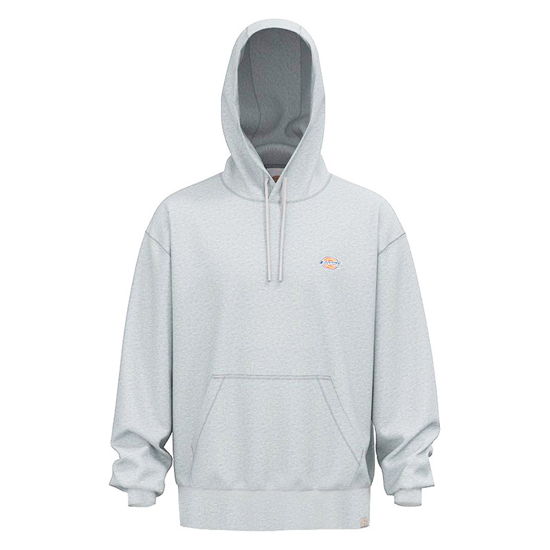 Dickies Logo Graphic Hoodie Loose Fit Pullover - Gray DK010945CQ8