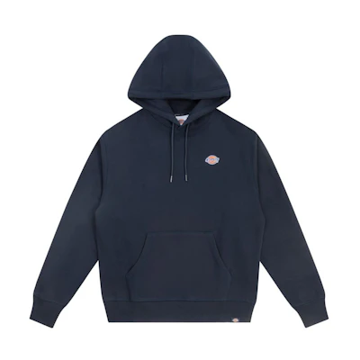 Dickies Logo Graphic Hoodie Pullover Navy Blue Loose Fit DK010945CG7