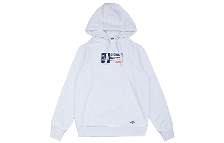 Dickies Logo Graphic Long Sleeve Sweatshirt White () DK008045C4D