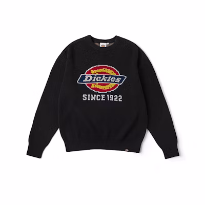 Dickies Logo Patch Crewneck Sweatshirt Unisex Casual Loose Fit Fashion DK0A87F1