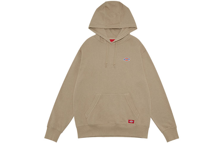 Dickies Logo Patch Fleece Hoodie Sand Unisex DK008874CH1