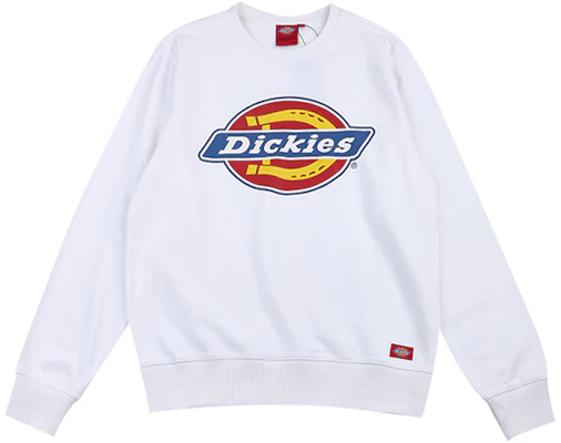 Dickies Logo Print Crewneck Pullover Sweatshirt White Unisex Fall Style DK007059C4D Buy Dickies Logo Print Crewneck Pullover Sweatshirt White Unisex Fall Style DK007059C4D