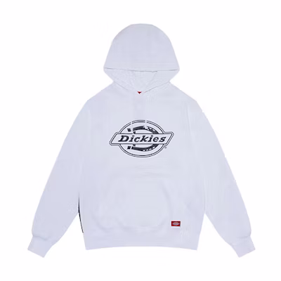 Dickies Logo Print Fleece Hoodie White Unisex DK007305C4D