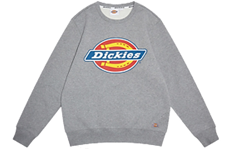 Dickies Logo Print Fleece Pullover Sweatshirt Men’s Light Gray DK009474CQ8