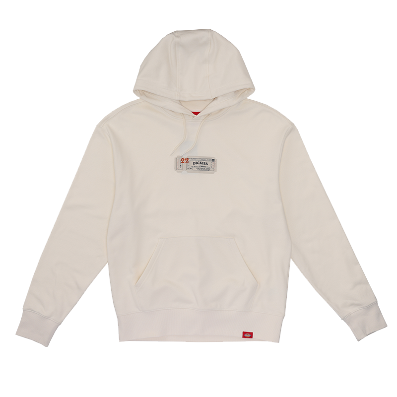 Dickies Logo Print Hoodie Cream Color DK012595C10