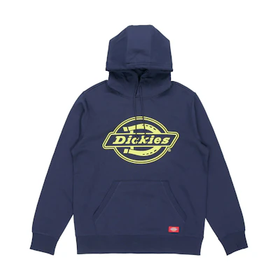 Dickies Logo Print Hoodie in Navy DK007305B29