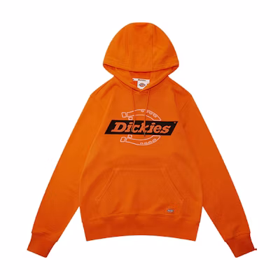 Dickies Logo Print Long Sleeve Sweatshirt Unisex Couple Style Orange DK009471C04