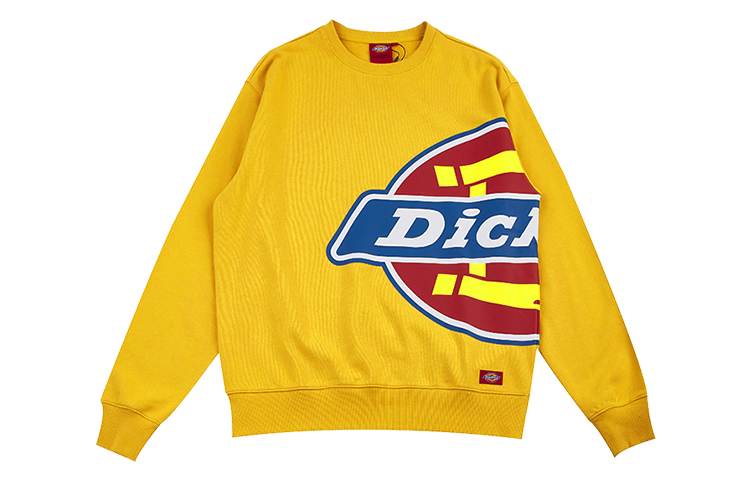Dickies Logo Print Loose Fit Crewneck Sweatshirt - Khaki DK008189B33