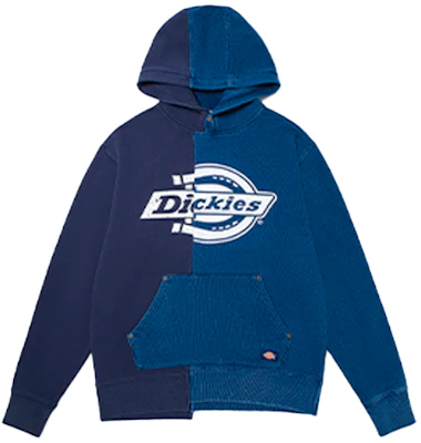Dickies Logo Print Patchwork Design Cotton Hoodie DK010122 Order Dickies Logo Print Patchwork Design Cotton Hoodie DK010122