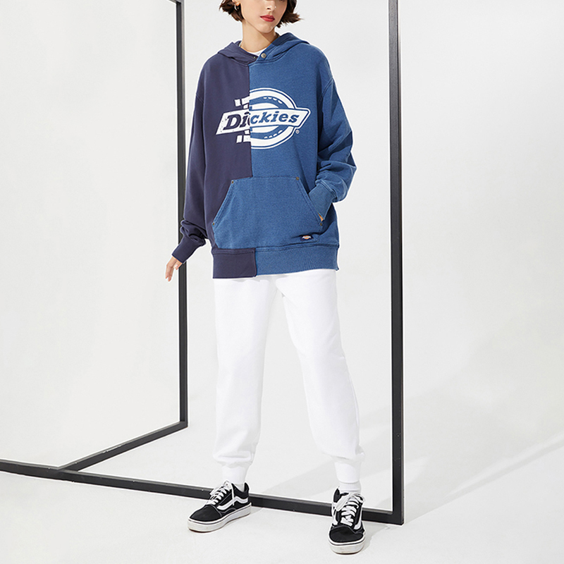 Purchase Dickies Logo Print Patchwork Design Cotton Hoodie DK010122