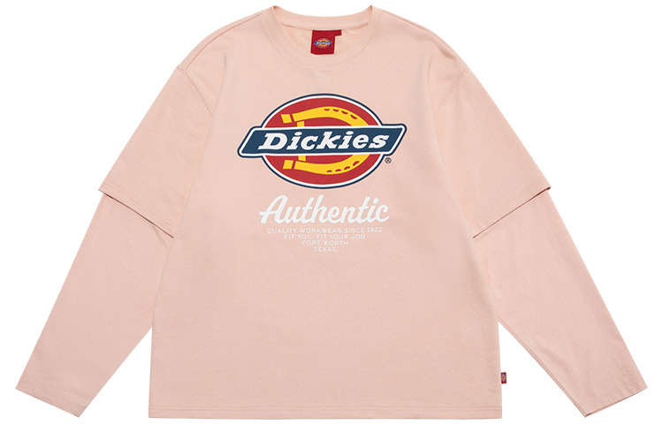 Dickies Logo Print Pink Unisex Pullover Sweatshirt Casual Couple Style DK009592C03