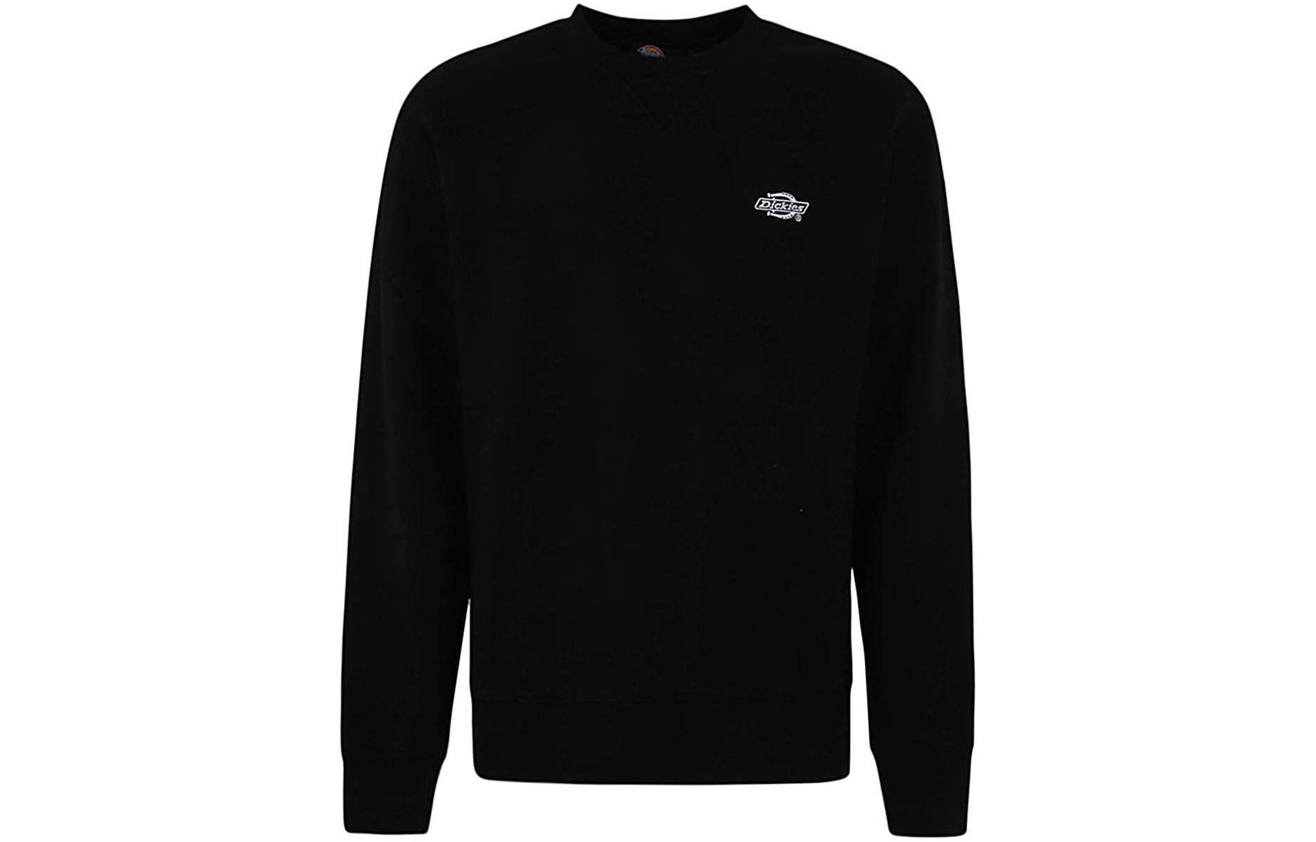 Dickies Logo Printed Crewneck Long Sleeve Sweatshirt Black DK0A4Y6QBLK1BLK1