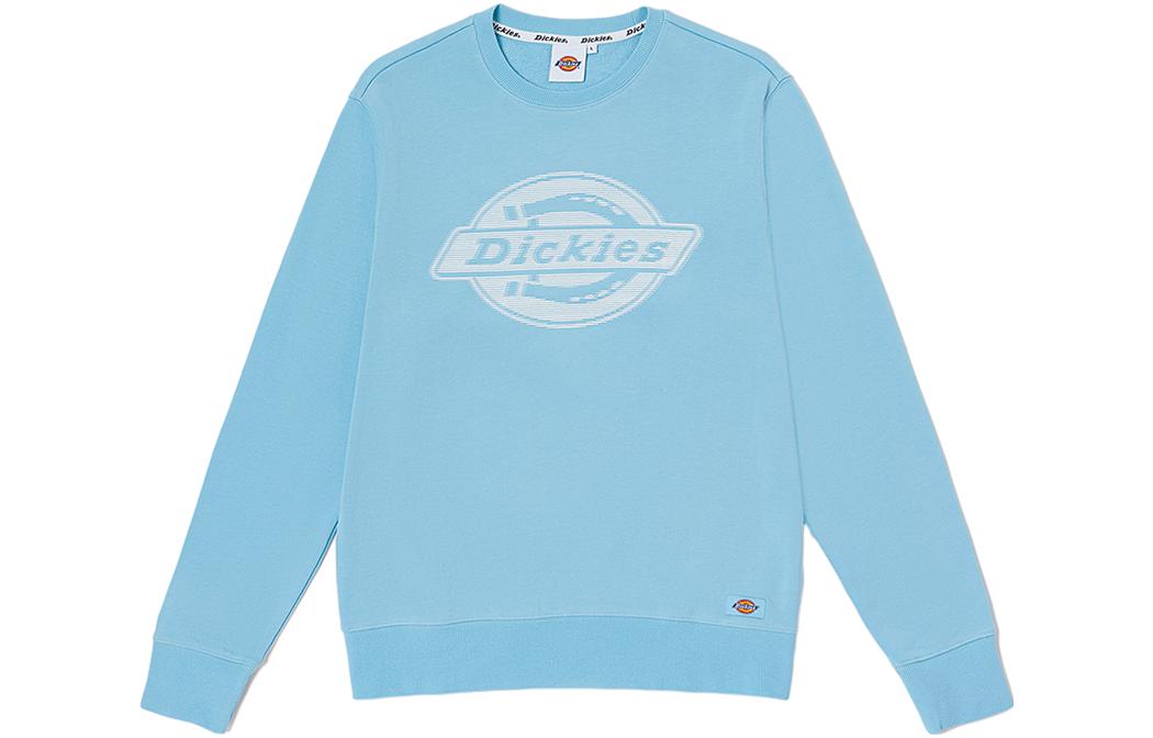 Dickies Logo Printed Crewneck Sweatshirt Unisex Sky Blue DK011519-CC3