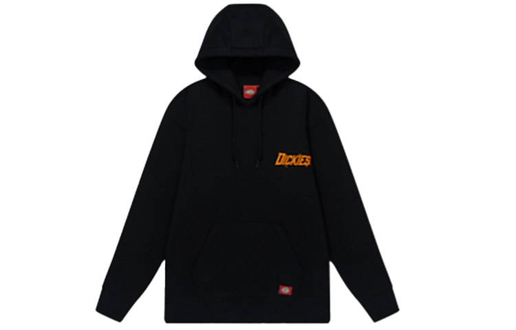 Dickies Logo Printed Hoodie Unisex Black DK009720BLK