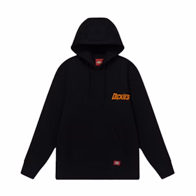 Dickies Logo Printed Hoodie Unisex Black DK009720BLK