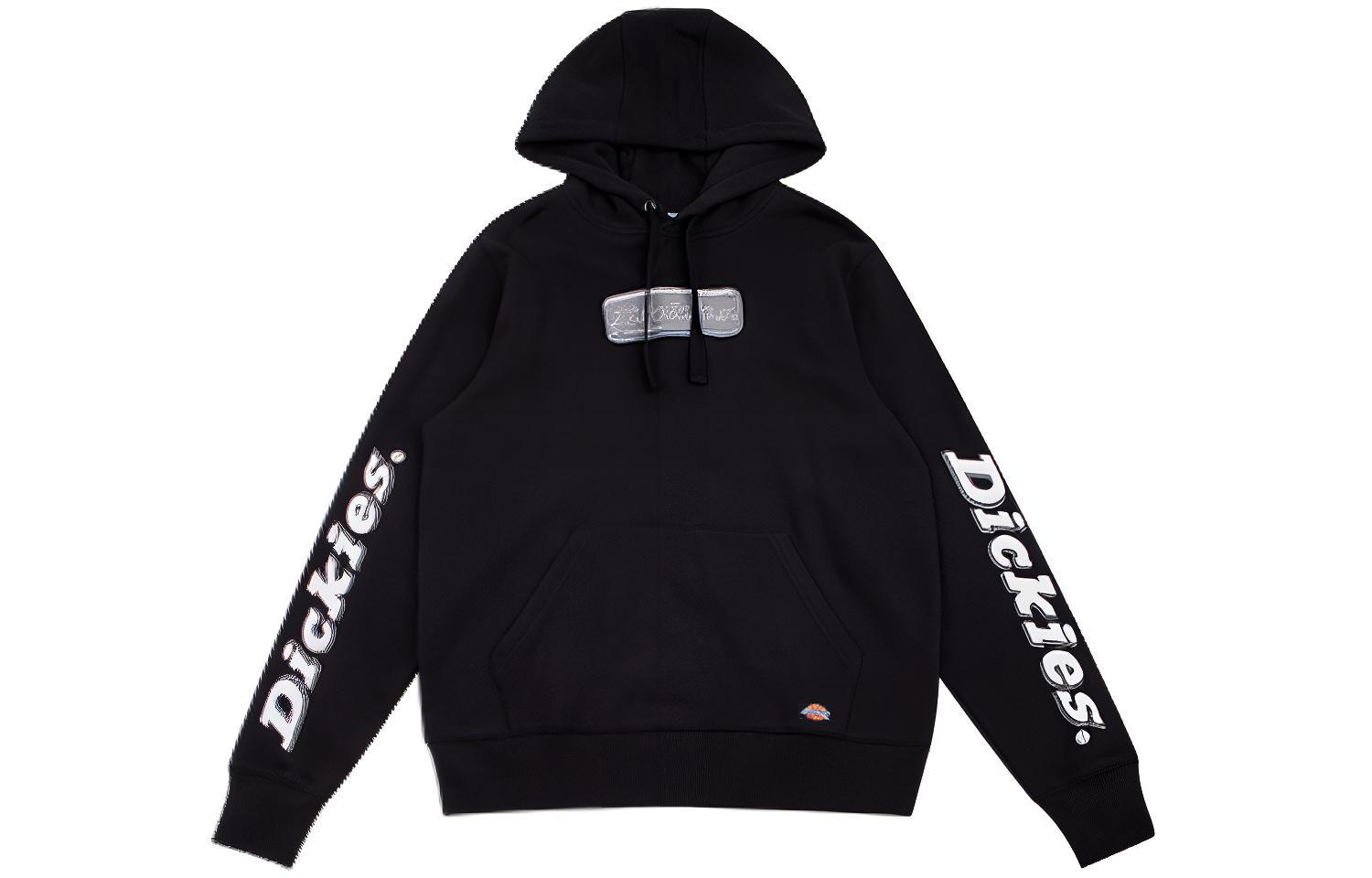 Dickies Logo Printed Long Sleeve Pullover Sweatshirt Black DK008034BLK1