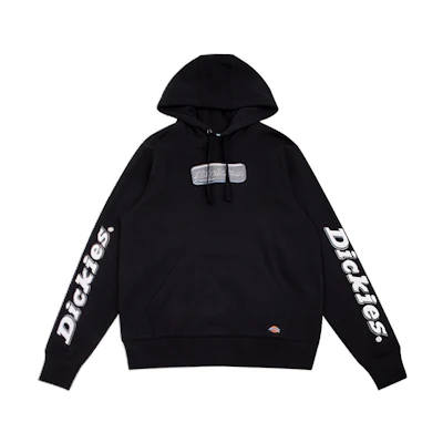 Dickies Logo Printed Long Sleeve Pullover Sweatshirt Black DK008034BLK1