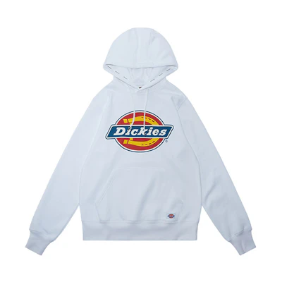 Dickies Logo Printed Pullover Hoodie White () DK009473C4D