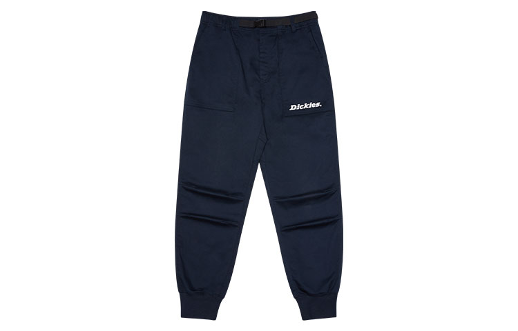 Dickies Logo Solid Color Jogger Sweatpants Deep Navy Blue. DK008936CG7