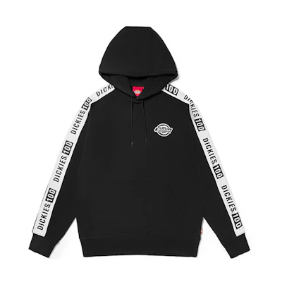 Dickies Logo Tape Hoodie Black Unisex DK010355BLK