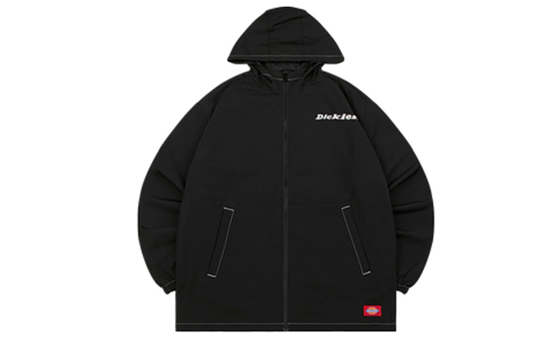 Dickies Logo Zip-Up Hoodie Jacket Black ( Fit) DK008144BLK