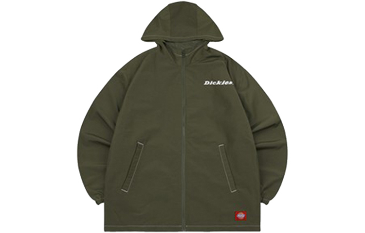 Dickies Logo Zip-Up Hoodie Jacket Military Green () DK008144MGR