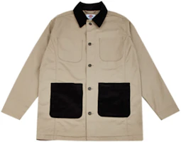 Dickies Loose-Fit Corduroy Patchwork Jacket Beige Mid-Length DK008028CH1 Dickies Loose-Fit Corduroy Patchwork Jacket Beige Mid-Length DK008028CH1