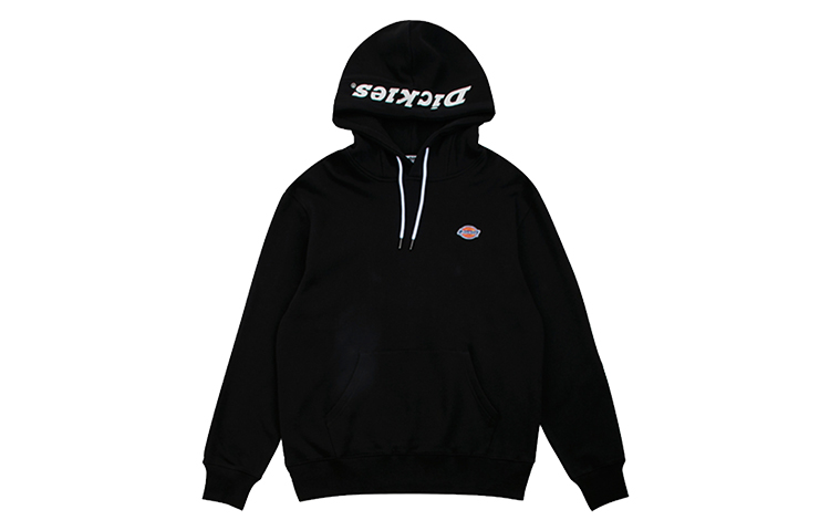 Dickies Loose Fit Embroidered Badge Black Hoodie DK008202BLK
