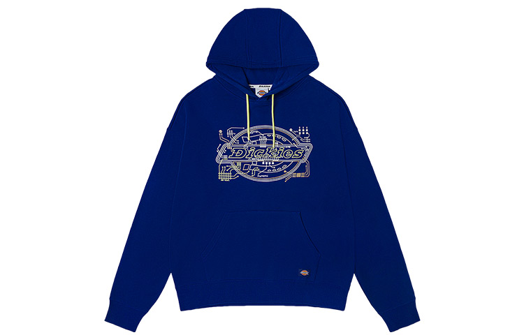 Dickies Loose Fit Printed Hoodie - Blue DK011043SOB