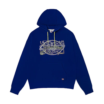 Dickies Loose Fit Printed Hoodie - Blue DK011043SOB