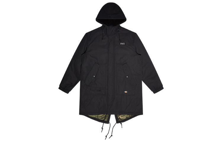 Dickies Mid-Length Jacket with Back Slit Black DK009483BLK