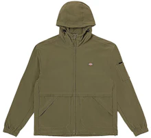 Dickies Military Green Hooded Windbreaker Jacket DK012456 Dickies Military Green Hooded Windbreaker Jacket DK012456