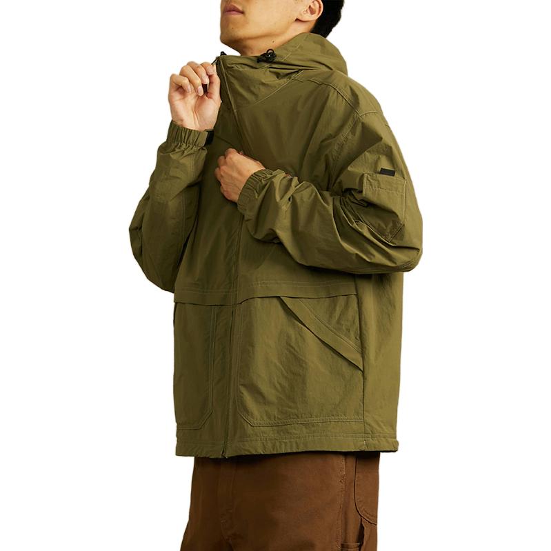 Purchase Dickies Military Green Hooded Windbreaker Jacket DK012456