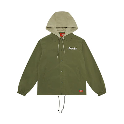 Dickies Military Green Logo Print Two-Layer Casual Jacket DK009582MGR