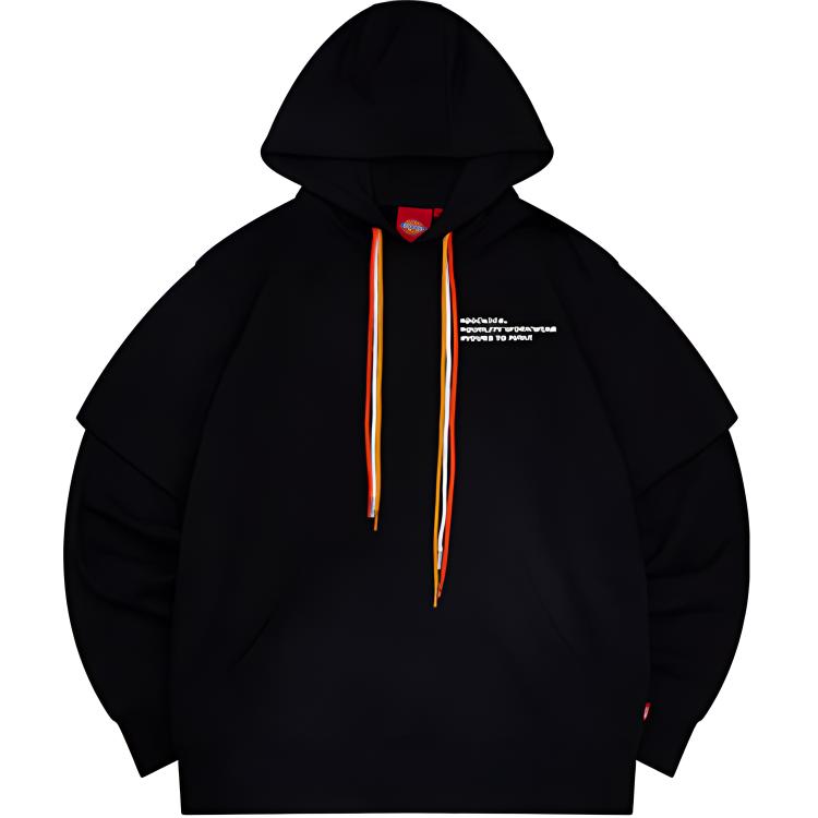 Dickies Multi-Drawstring Loose-Fit Couple Hoodie Black Unisex Casual Wear DK008229BLK