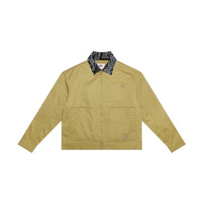 Dickies Multi-Pocket Contrast-Stitch Work Jacket Khaki Color DK009422KHK