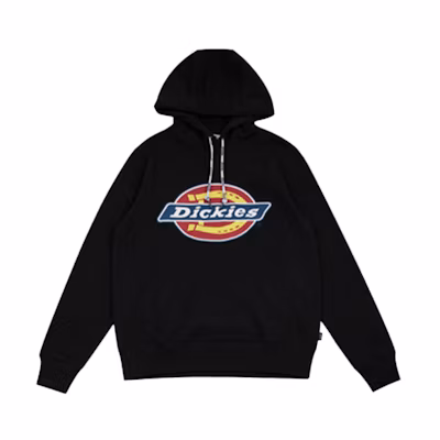 Dickies Multicolor Logo Printed Pullover Hoodie Black DK006863CC2
