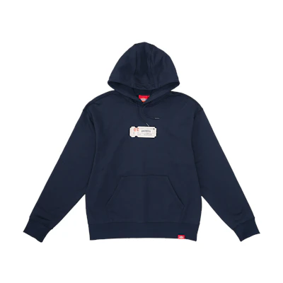 Dickies Navy Blue Hoodie with Logo Graphic Design DK012595CG7