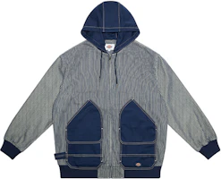 Dickies Navy Striped Pocket Design Hooded Zip-Up Jacket DK009421A40 Dickies Navy Striped Pocket Design Hooded Zip-Up Jacket DK009421A40