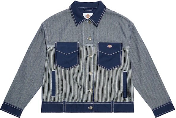 Dickies Navy Striped Workwear Jacket with Multi-Pocket Design DK009501B29 Buy Dickies Navy Striped Workwear Jacket with Multi-Pocket Design DK009501B29