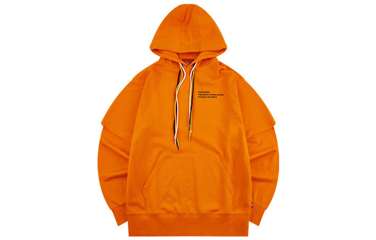 Dickies Orange Dual-Layer Hoodie Unisex Oversized Pullover for Couples DK008229OG8