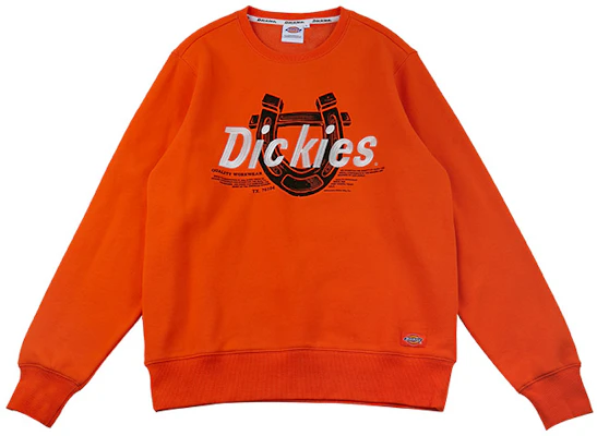Dickies 橘色徽章印花抓毛圓領衫 DK008046-OG8 Buy Dickies 橘色徽章印花抓毛圓領衫 DK008046-OG8