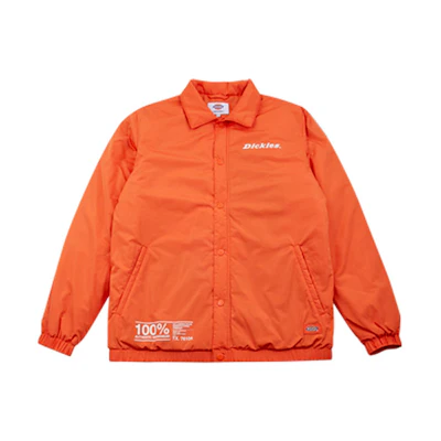 Dickies Orange Oversized Coach Jacket with Turn-down Collar DK008008OG81