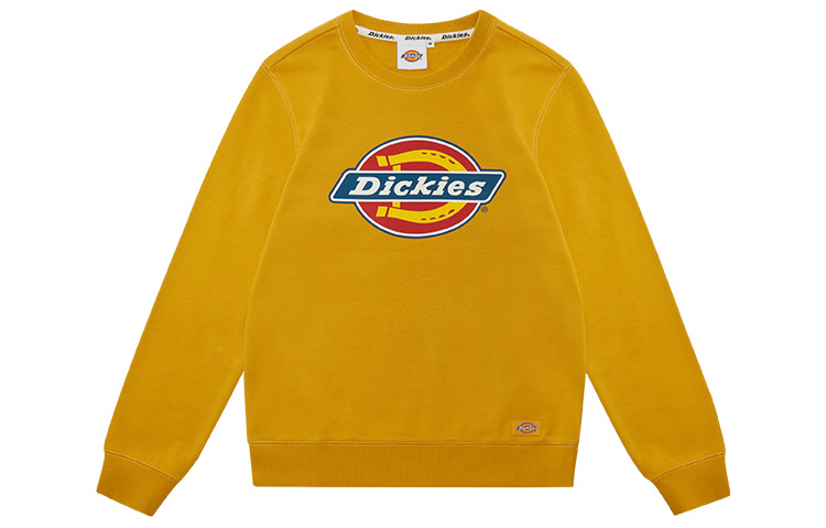 Dickies Orange Sweatshirt with Front Logo Print Casual Style DK008714C01