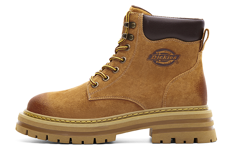 Dickies Outdoor Boots Warm Non-Slip Durable British Style Tan Color 224M50LXS57M Yellow Ochre Color