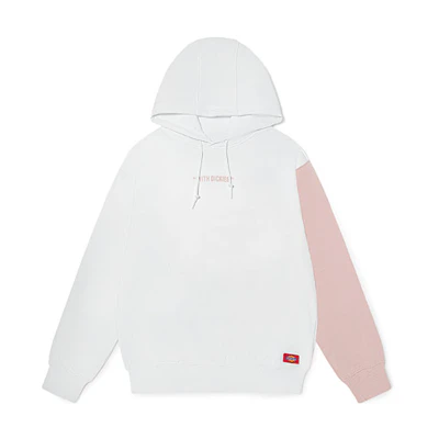 Dickies Oversized Logo Print Sweatshirt Unisex Couple Style Dirty Pink/White DK010560D29