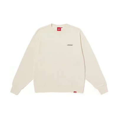 Dickies Oversized Unisex Crewneck Sweatshirt in Cream White DK012560-C4D