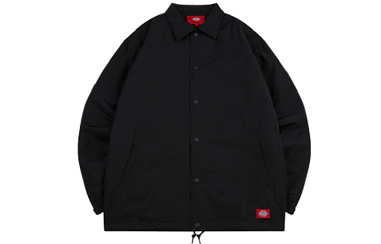 Order Dickies Padded Coach Jacket with Back Logo Print DK008132BLK