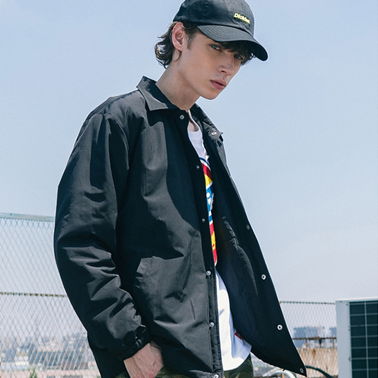 Purchase Dickies Padded Coach Jacket with Back Logo Print DK008132BLK